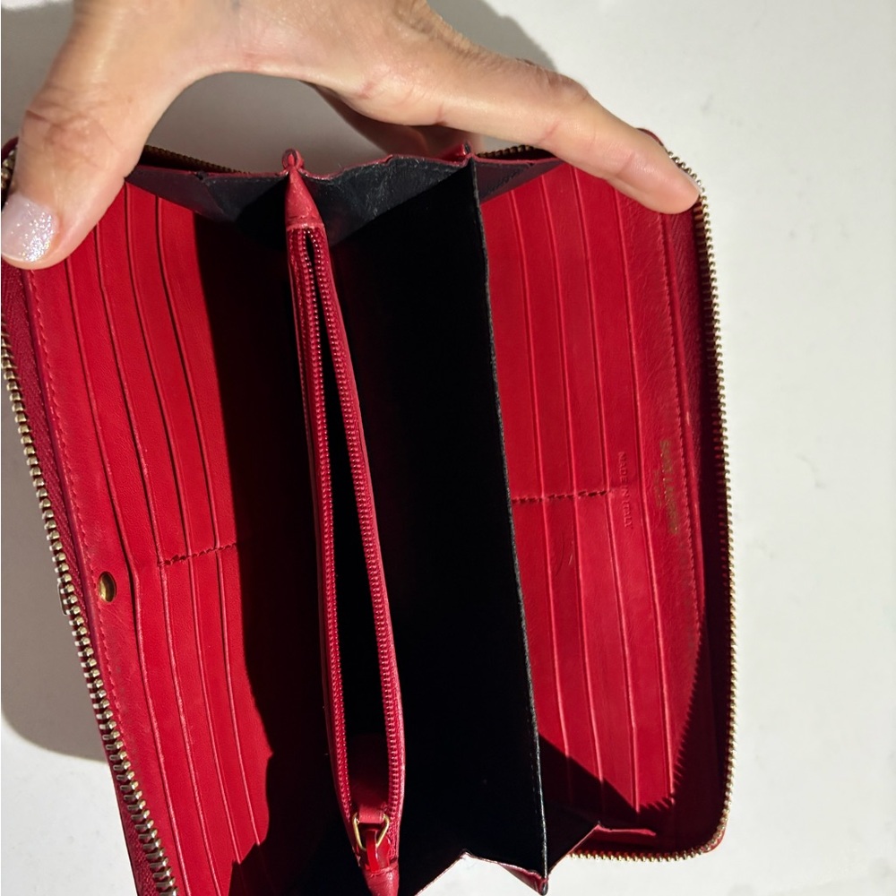 YSL SAINT LAURENT wallet rojo - Picture 5 of 12